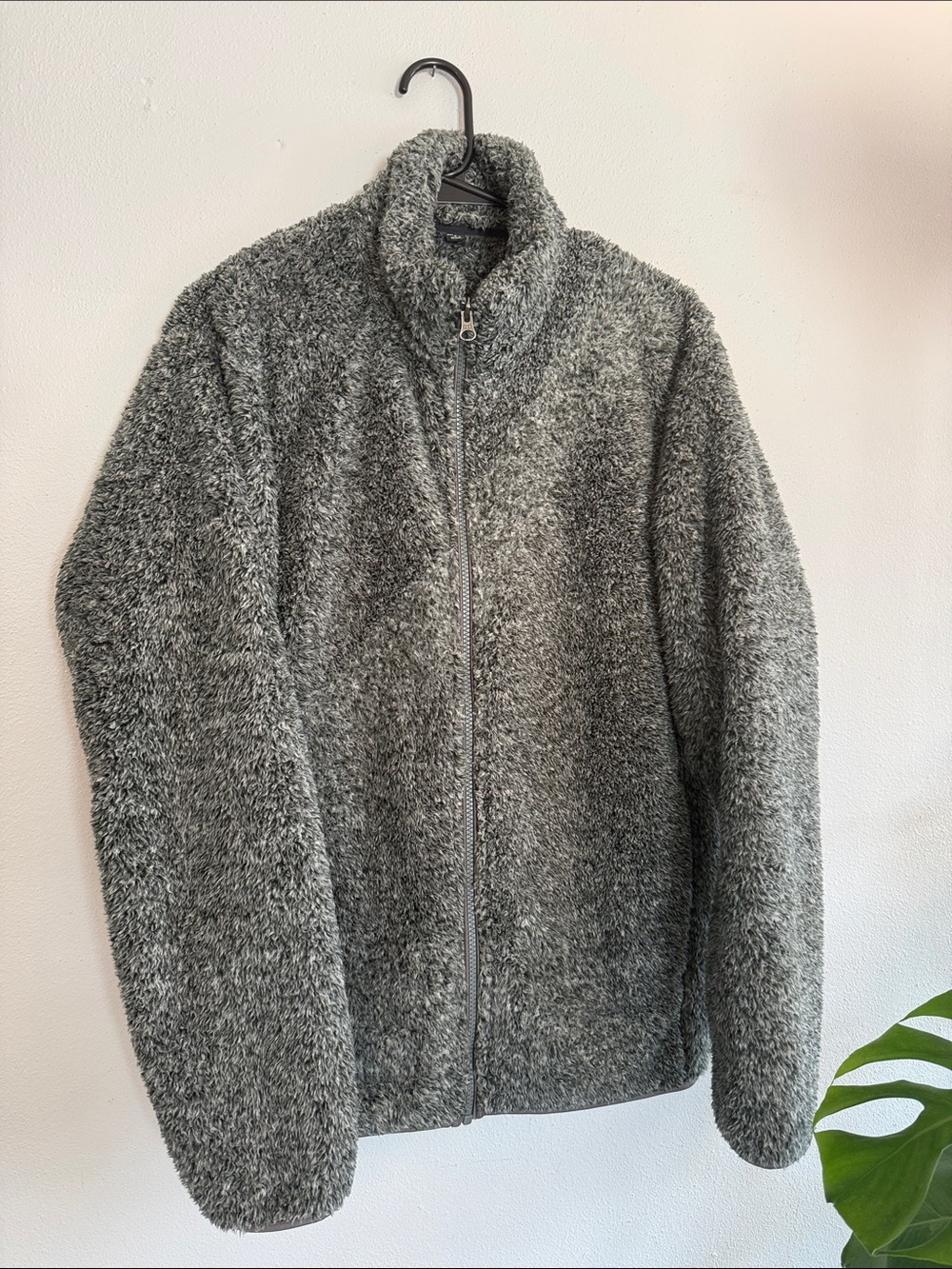 UNIQLO Fluffy Yarn Fleece Full-Zip Jacket Gray Size M